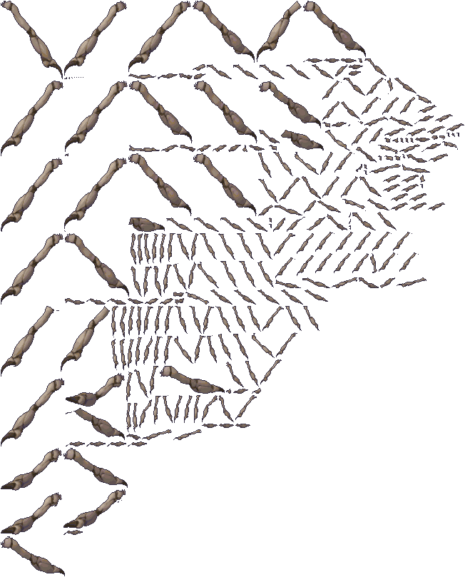 Packed atlas for the Cave Spider fang arm graft