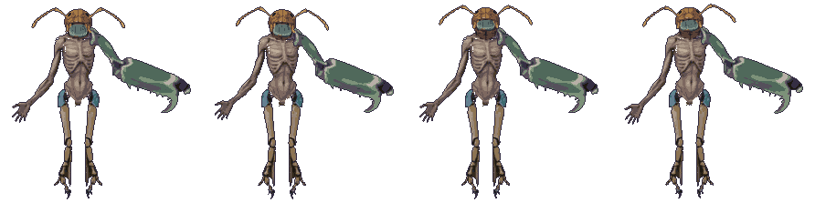 Ant Head, one mantis raptor arm, carrion legs