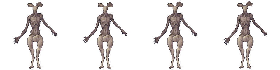 Hare Head on hare hind legs