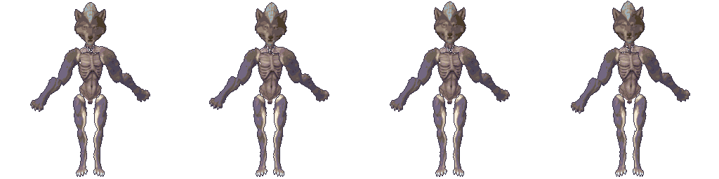 Wolf Head, dusk-eye paws, dusk-eye hind legs