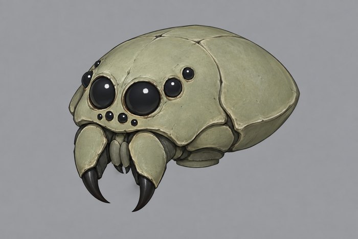 Approved art: Cave Spider head