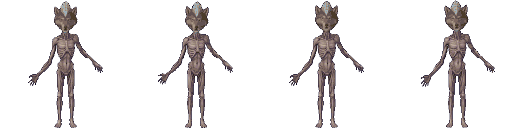 A Mycelid wearing the Wolf Head